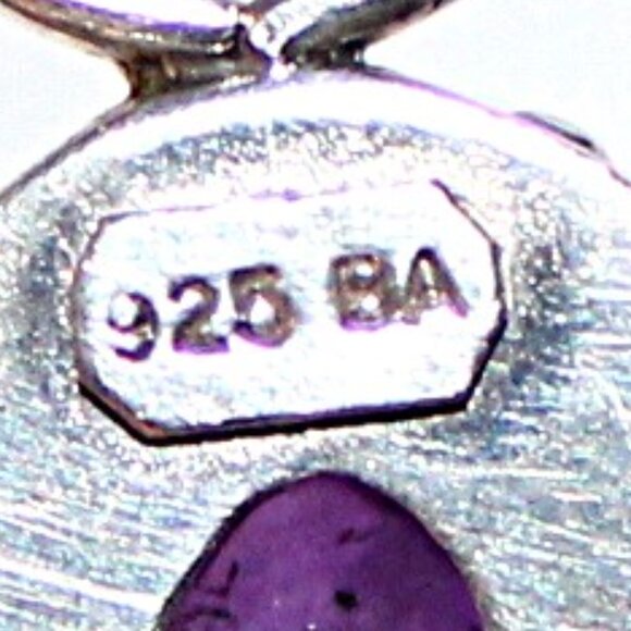 Vintage Sterling Silver Amethyst Bracelet 38 Grams - Picture 4 of 4
